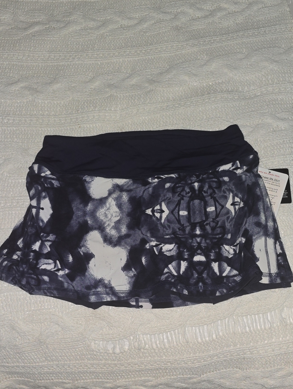 lululemon athletica Sold Out Run Chase Me Skirt NEW Navy Tie-Dye Circle Skirt